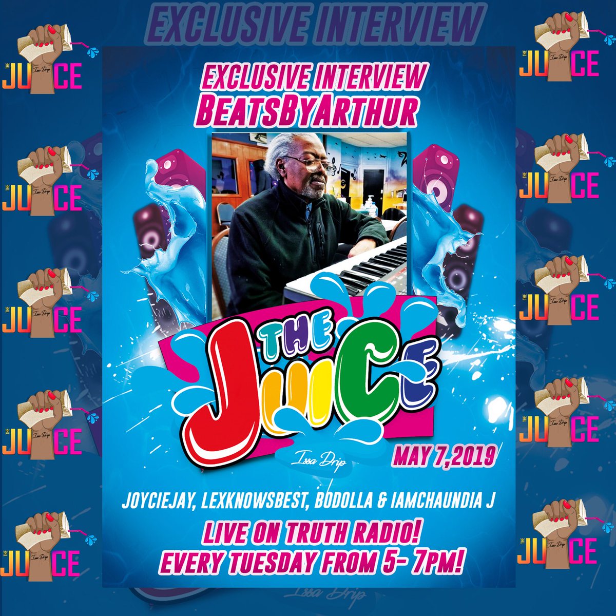 I'm happy to announce that I will be featured on "The Juice" next Tuesday! Tune in and check me out.