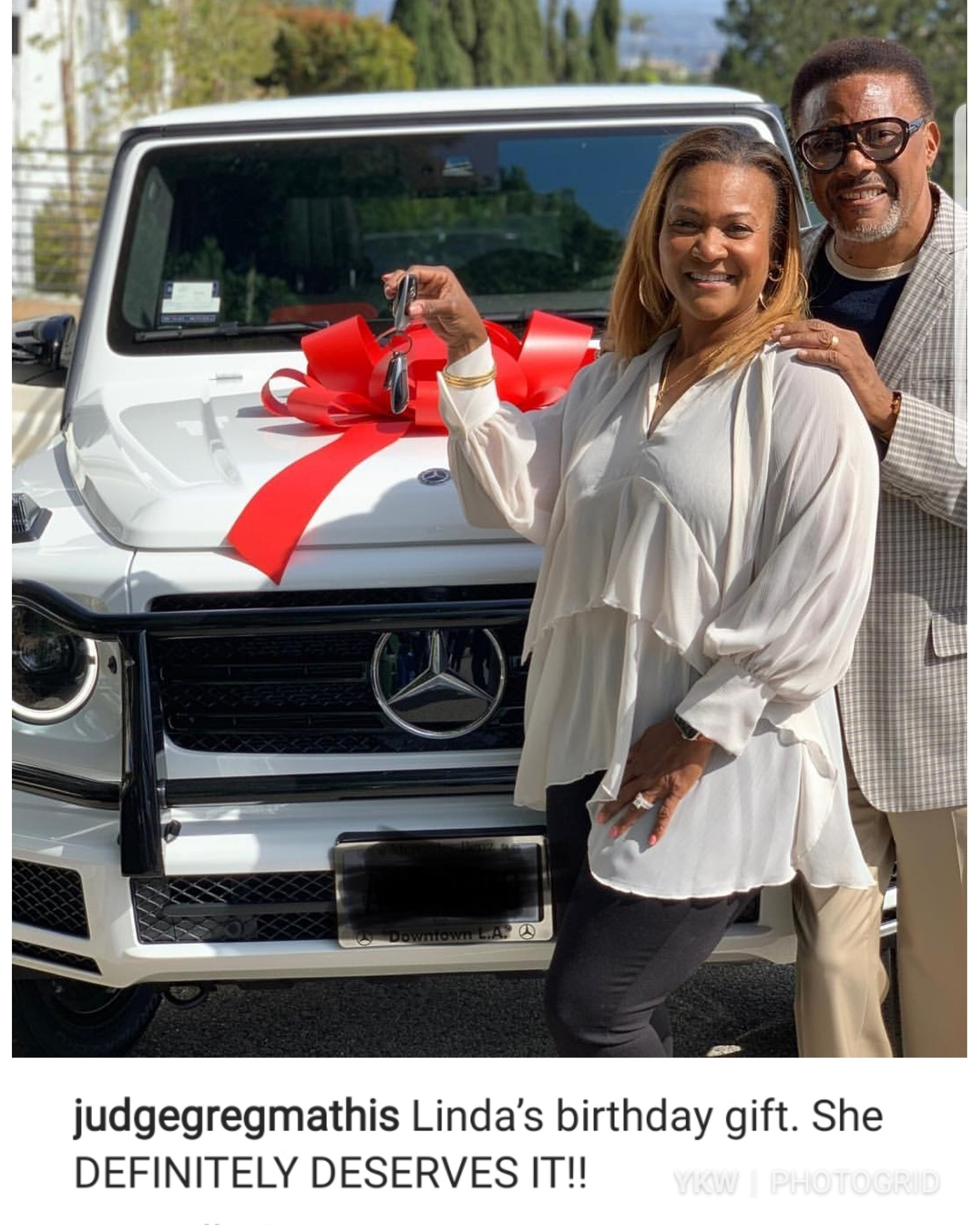 Judge Greg Mathis wins the best husband award today. Happy Birthday, Linda!!   