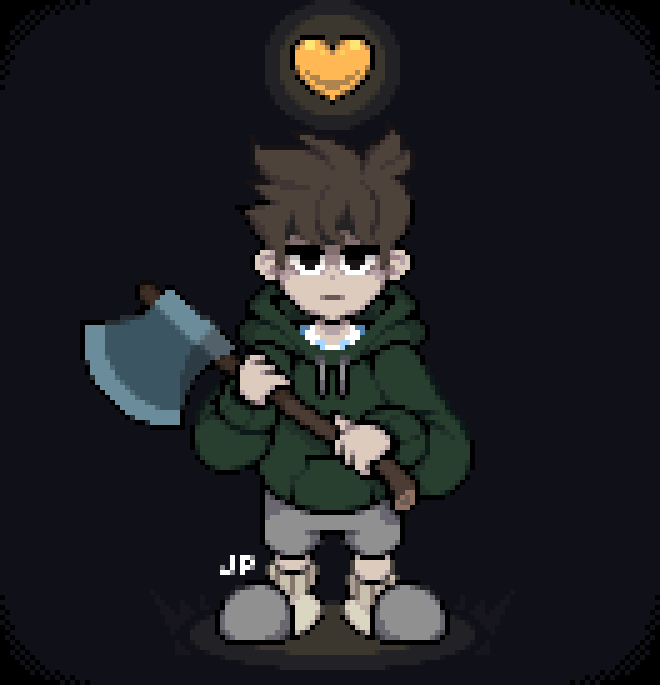 Poooo様　Bドット Lore from Heartbound - - #pixelart #ドット絵 #drawing #heartbound 💛💜