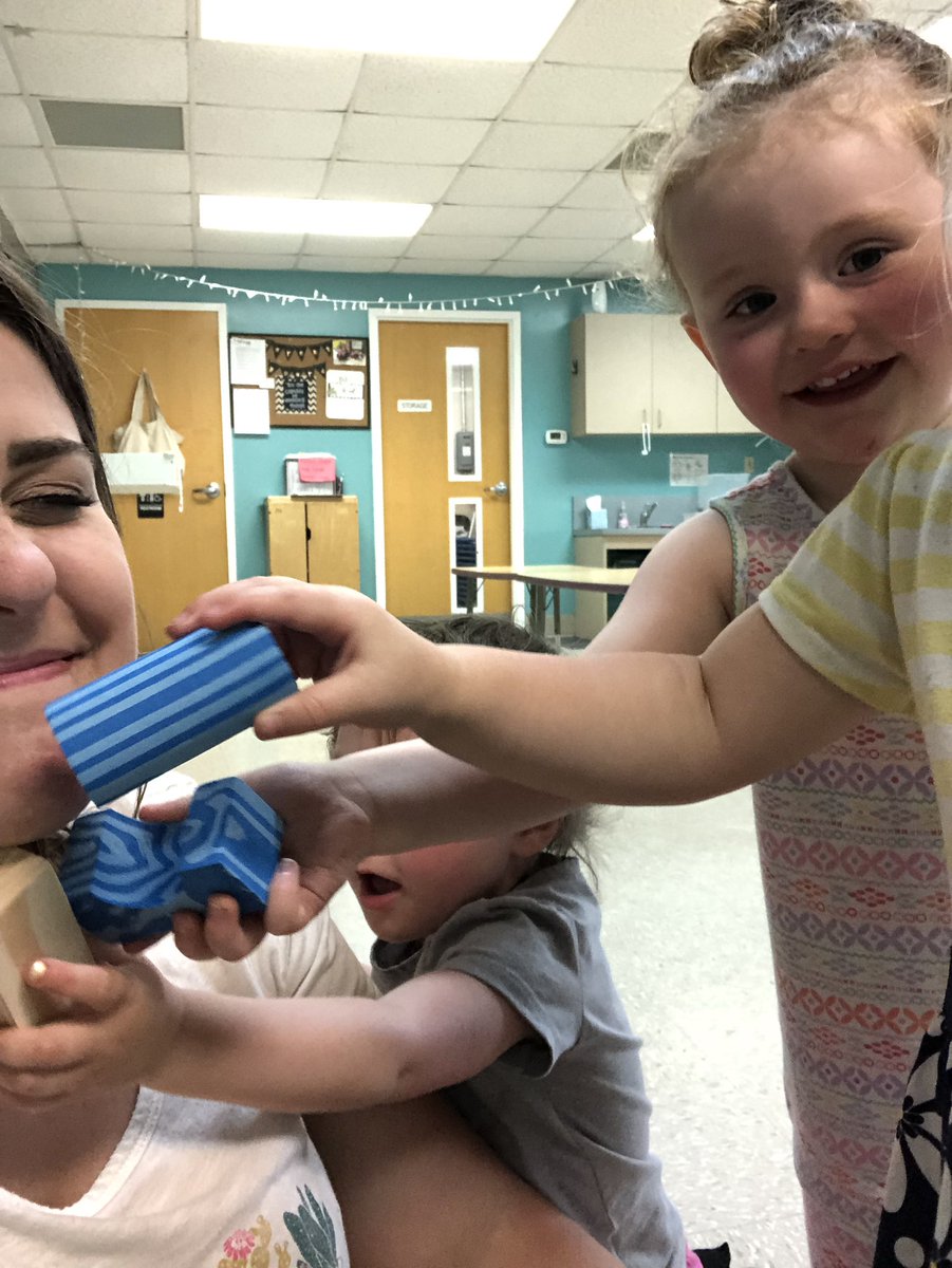 MsKaylaelc's tweet photo. My friends decided I needed a make over today during free play. Their imagination amazes me https://t.co/C2evdGt7ev