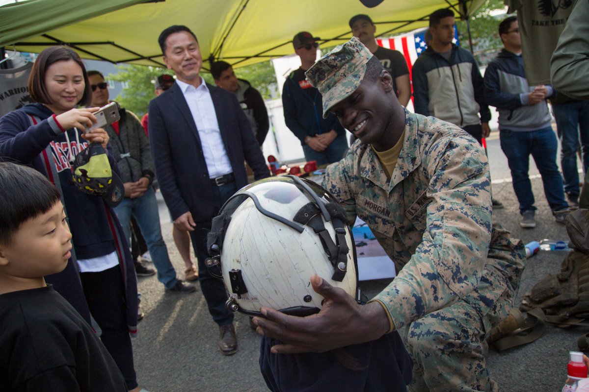 PacificMarines's tweet photo. Hearts and Minds
U.S. and Republic of Korea #Marines celebrate the 70th anniversary of the #ROKMC and city of Pohang during the 2019 Pohang Marine Corps Cultural Festival. The Marines with #MARFORK interacted with ROK Marines and veterans to commemorate their partnership. https://t.co/hfcIrgyzrX