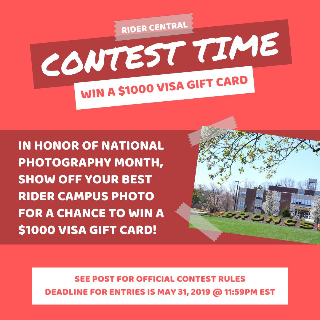rider_central's tweet photo. We’re ringing in May and #NationalPhotographyMonth with a contest!⠀
⠀
To enter:⠀
1⃣ Follow @rider_central ⠀
2⃣ RT this tweet⠀
3⃣ Post your campus photo using #RiderCentralContest⠀
⠀
Winner will be announced on April 5, 2019 @ noon EST. Good luck! 👍 https://t.co/dYcF7YMzZ1