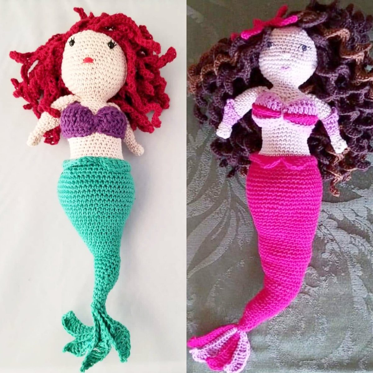 Happy first day of #mermay! 🧜

I'll be making more mermaids this summer!! Let me know if there are specific color combinations you'd like! 

Also, blessed Beltane! That one almost got past me.

#may1st
#beltane 
#mermaidamigurumi 
#mermaiddoll 
#littleaquagirl 
#amigurumi