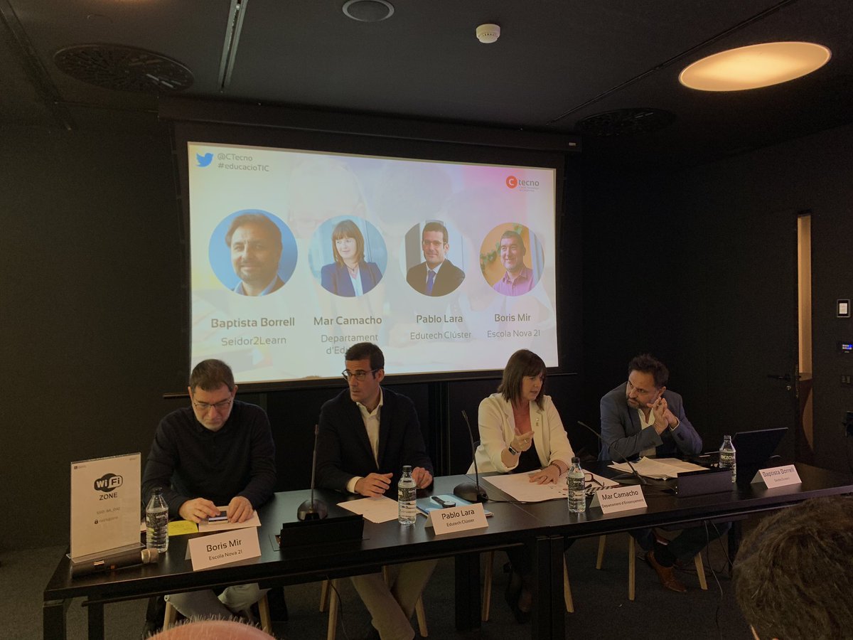 C_Tecnologic's tweet photo. 🗣 @marett: “Si no tenim professorat preparat digitalment, no podem esperar alumnes apoderats i preparats pel futur digital. Des del Departament d’Educació treballem pel desenvolupament professional del professorat, els continguts i les infraestructures” @educaciocat #educacioTIC https://t.co/FXKljZx8x3