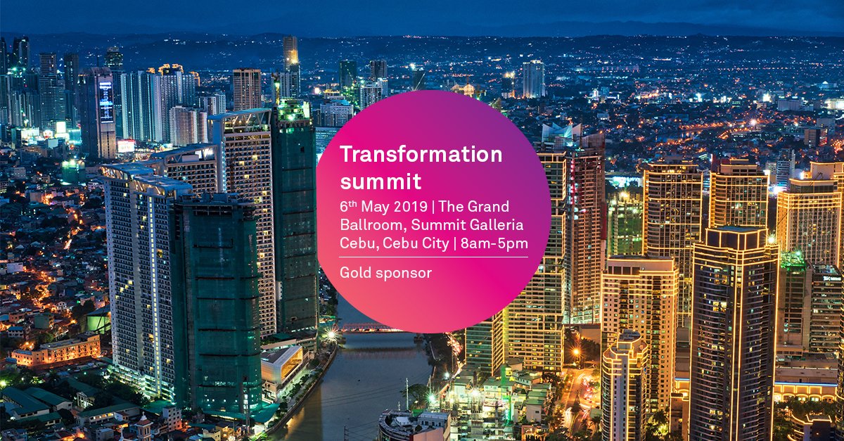 WiproDOP's tweet photo. Join us for a panel discussion on “Choices that Defined Cebu” at the #TransformationSummit, Cebu on May 6th 2019. https://t.co/TF8B0nw9mb