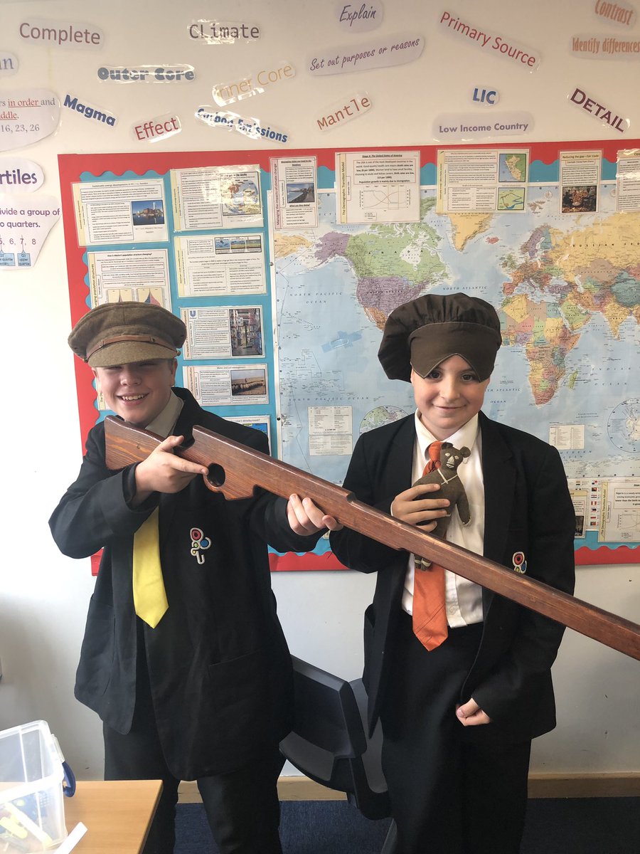 unitygeography's tweet image. Great to see Kieran and George exploring the artifacts loaned to us from the imperial war museum.