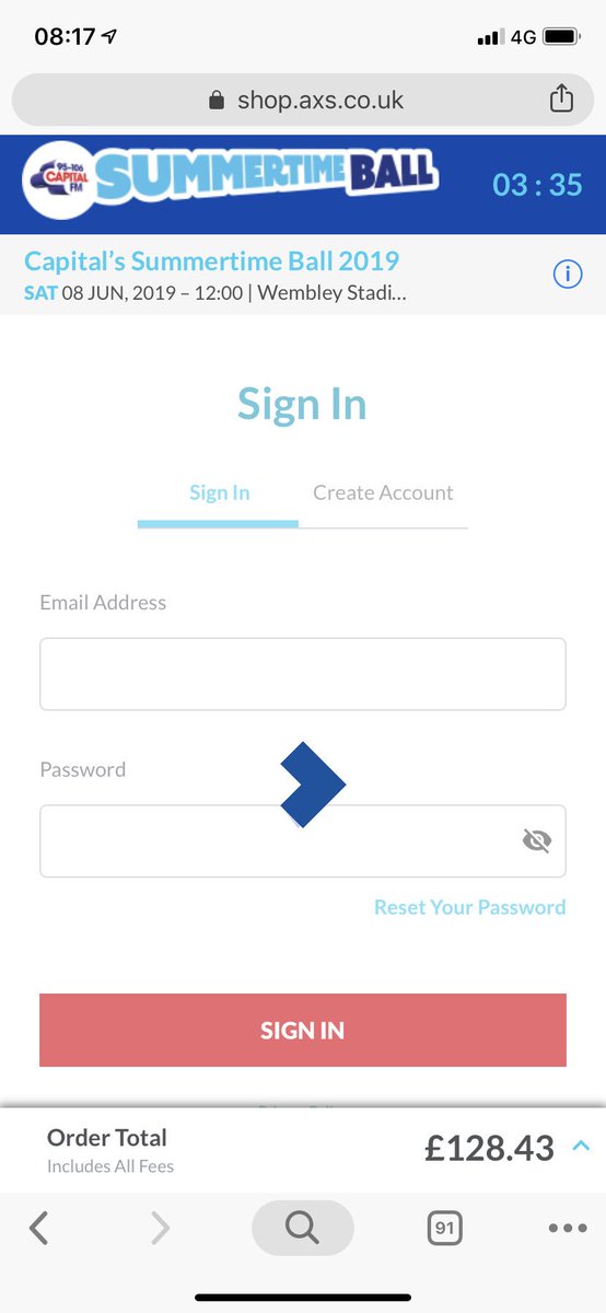 clariscoll_'s tweet photo. @CapitalOfficial axs isn’t letting me sign in and then I lose my place? https://t.co/CzhXlH9Dqi