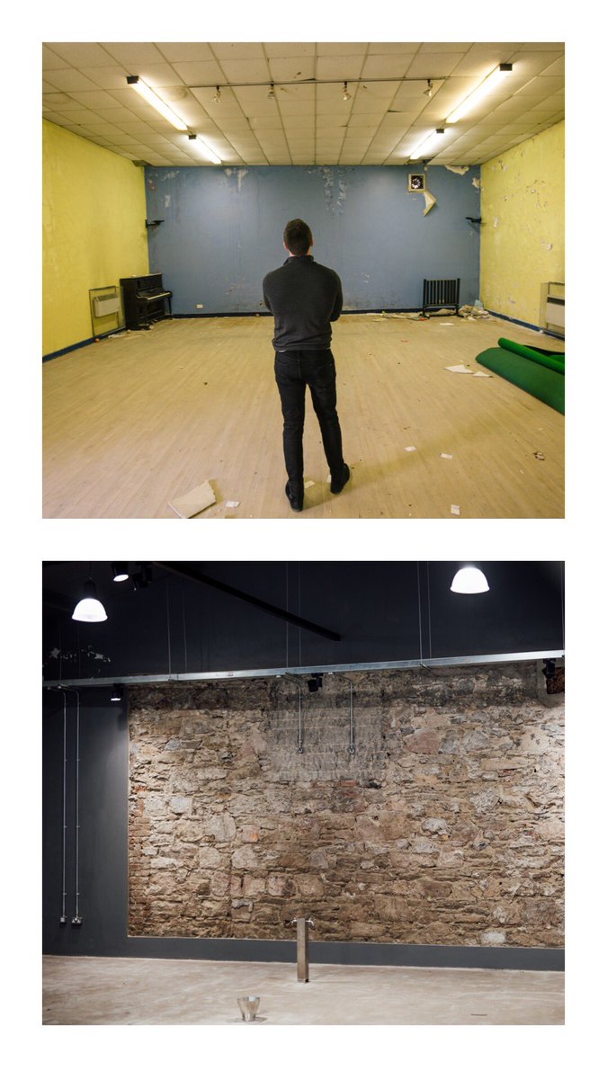 #ThrowbackThursday 
Same wall, different use. Maintaining as much of the original building has been of huge importance to us. This was once the original Regal Cinema Showreel wall dating back to 1930. 😱 It’s now set to become our copper still backdrop! 
#restoration #distillery