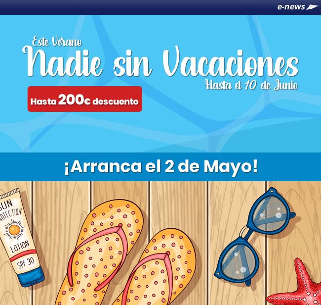TravelInGolfCom's tweet photo. Arrancamos la campaña "Nadie sin Vacaciones"

Benefíciate de los mejores descuentos...

#OfertasVacacionesVerano #HotelesEnBenidorm #ApartamentosDeAlquilerVacacionalParaVerano https://t.co/PRbMYb7JnO