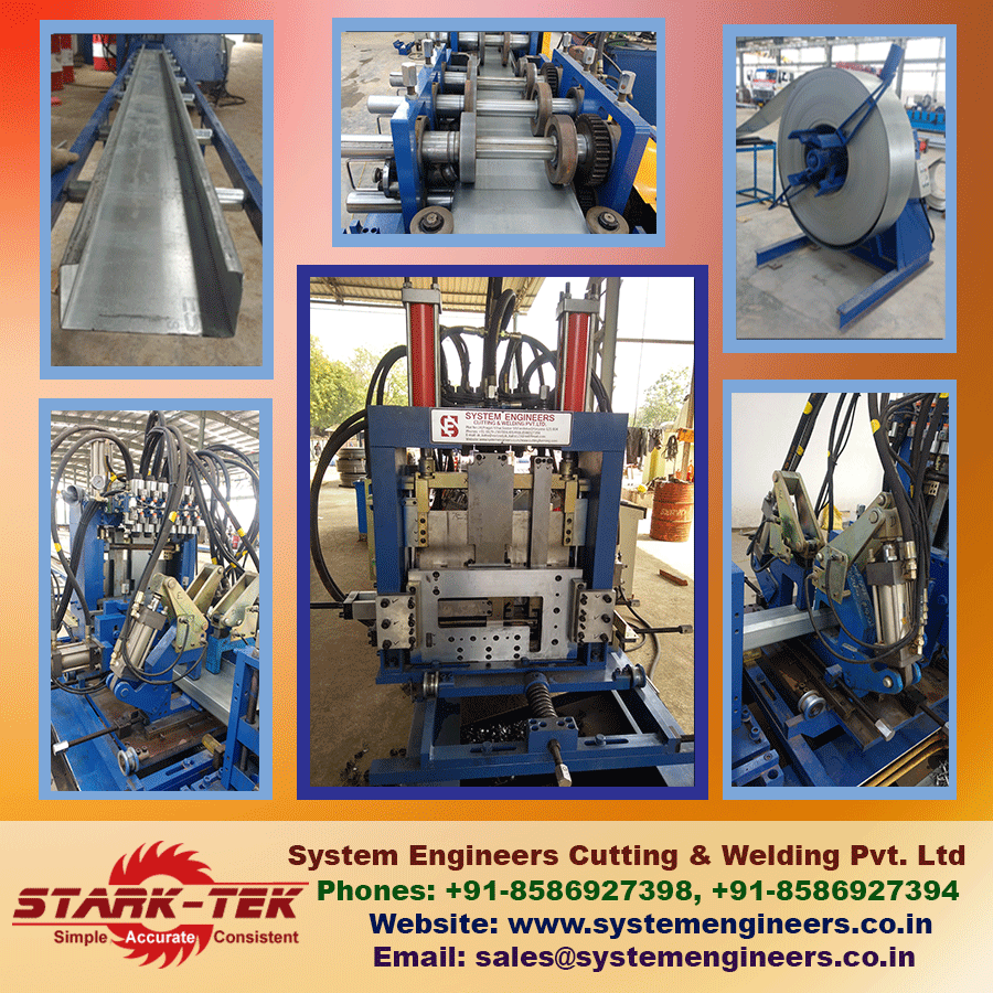 StarktekSales's tweet photo. The whole Manufacturing Process of C & Z Channel Roll Forming Machine is mainly consists of decoiler, coil sheet pulling down tools, roll forming machine, punching Press, cutting press, hydraulic press, and plc control Panel. #RollformingMachine #Decoiler #PurlinMachine https://t.co/qdxIjTRMTS