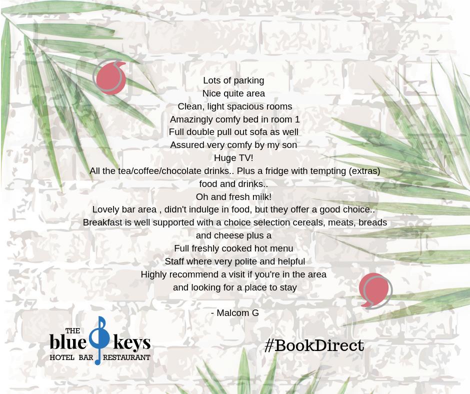 BlueKeysHotel's tweet image. Thankful Thursday: Guest Gratitude. Thank you Mr G 😵