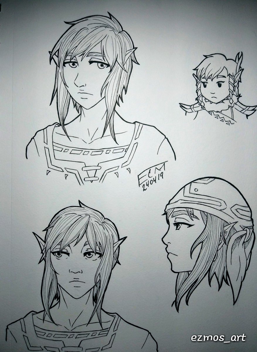 Timtam360's tweet photo. Decided to ink the sketches of Link I did a week ago. Just finished today. Also please ignore the lighting, it got real weird between the final inking stages.
#art #artistsontwitter #illustration #sketch #drawing #inkdrawing #link #legendofzelda #breathofthewild #weirdlighting https://t.co/9RTbs7CvbF