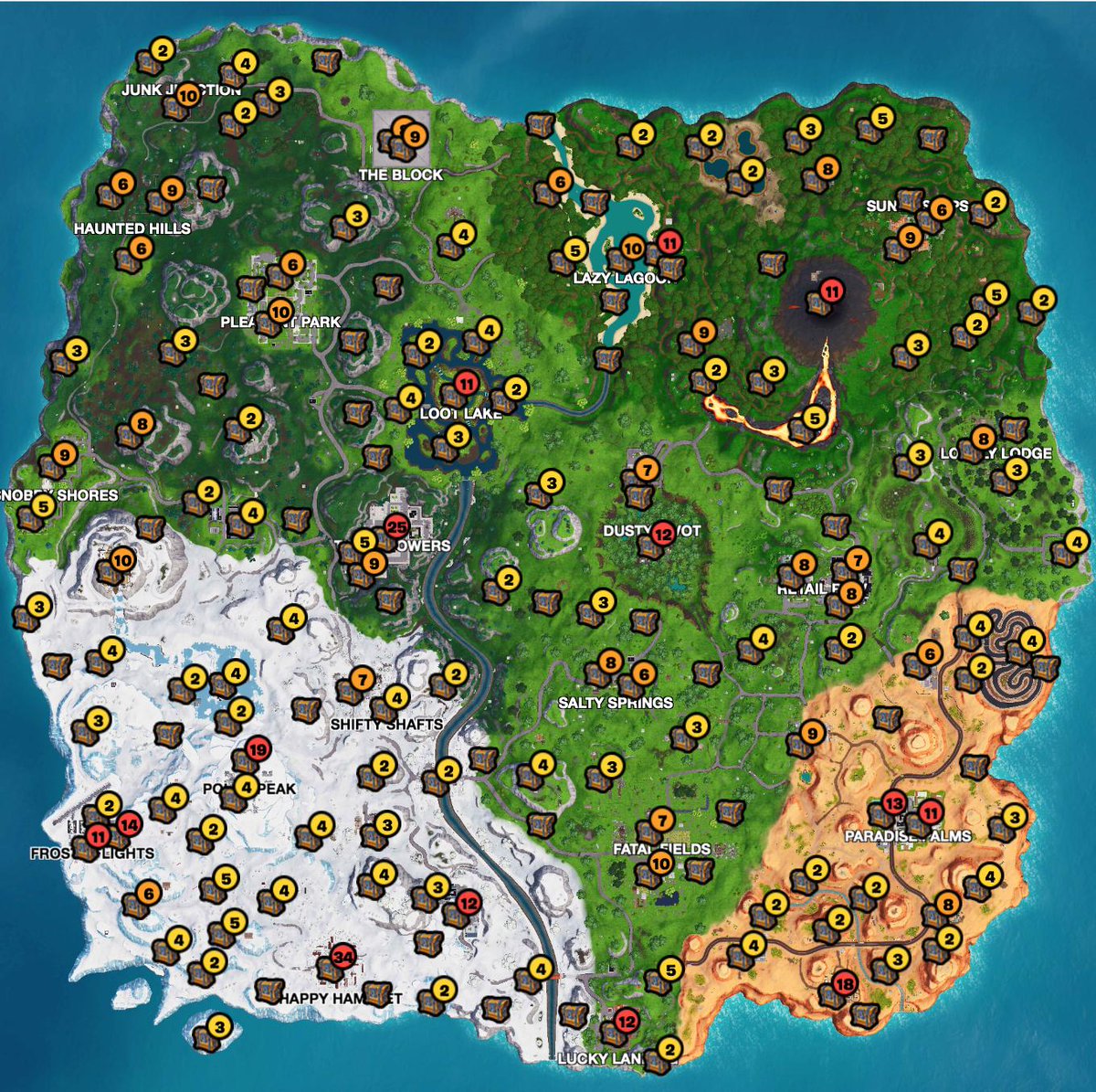 Fortnite New Map Chest Locations at Don Maggie blog