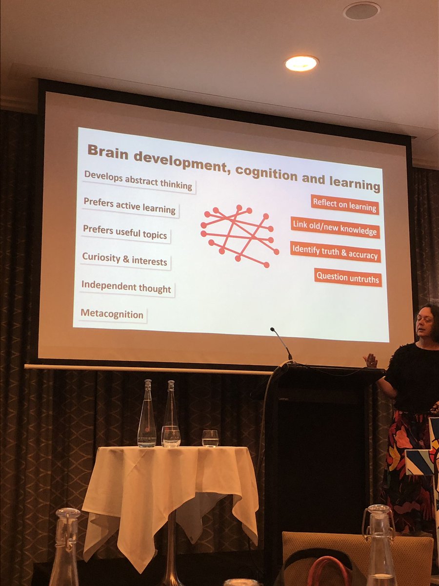 Engaging young adolescent learners &amp; understanding synaptic pruning associated with deep learning. Great session Professor Donna Pendergast