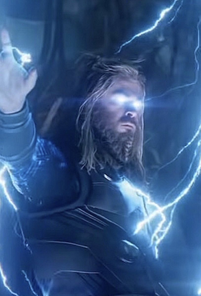 kendallgaudens's tweet photo. Can we talk about how the lightning braided Thor’s beard?? #Endgame https://t.co/oZLGIkeX4e