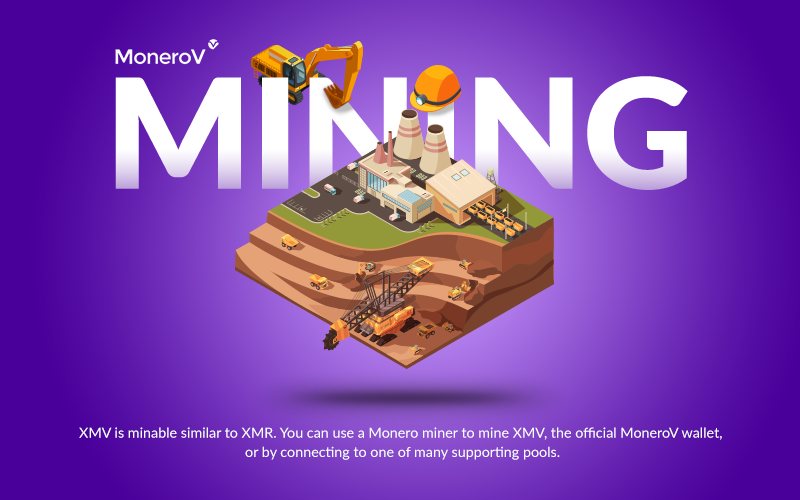 You can mine $XMV on the official public pool or with a lot of supporting pools like leafpool.com, cryptoknight.cc, go-mine.it, fairhash.org, pool-pay.com, superpools.online, or magnificentpool.com <a href="/monero_v/">MoneroV</a>