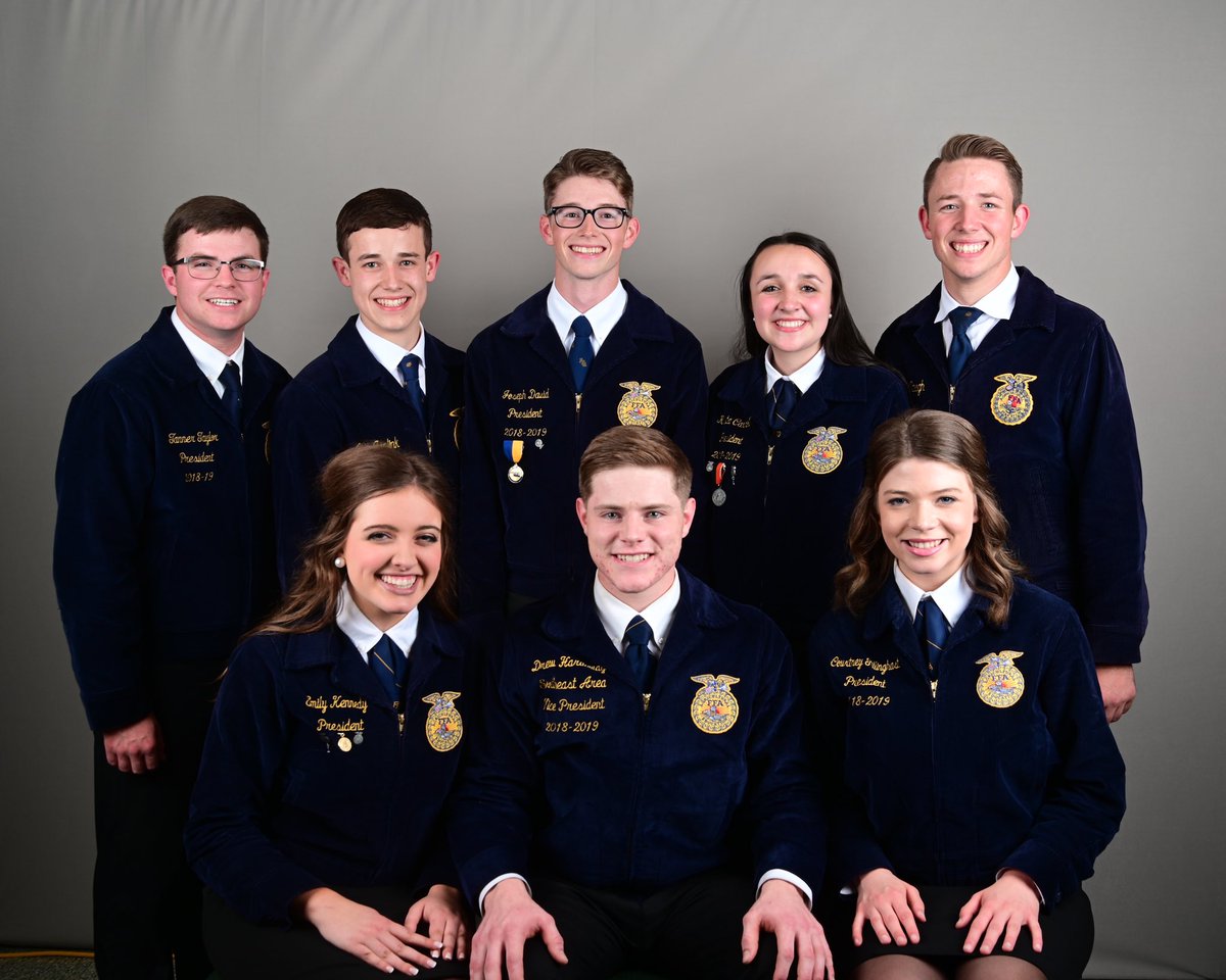 OKFFA's tweet image. 2019-2020 Oklahoma FFA State Officer Team!!