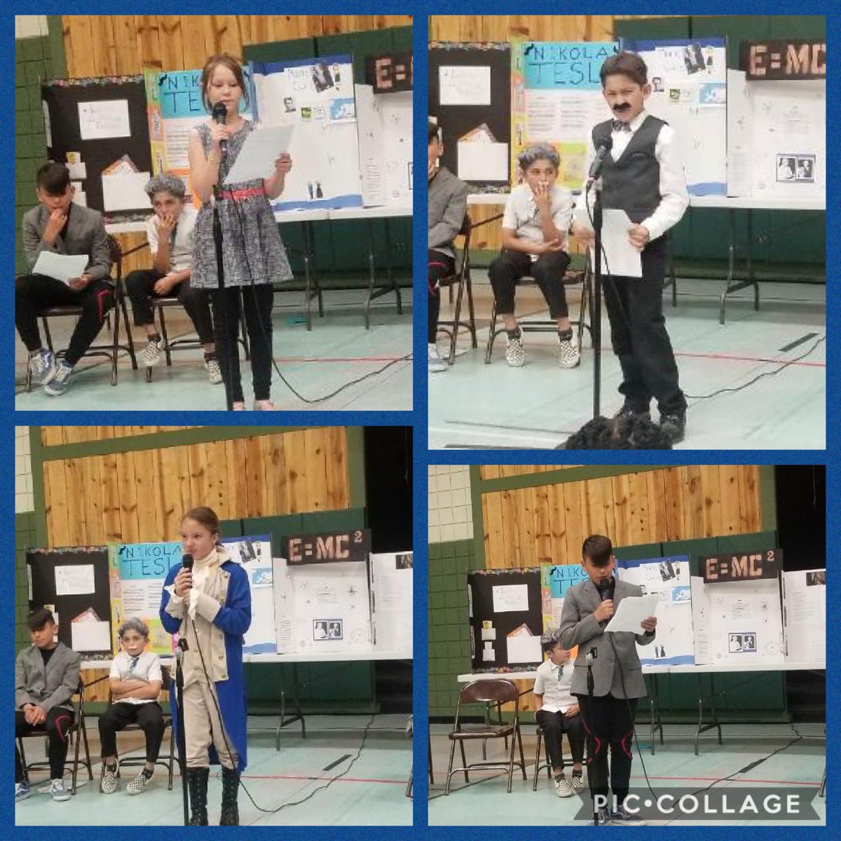 ApsLongfellow's tweet photo. Longfellow is very proud of Mrs. Katrina Garcia-Spillman’s gifted class. They performed their “Night of the Notables” for the school and their families. Each student independently researches an important person, dresses as them and presents their research! #AdayInAPS https://t.co/1Lcp2vpMTR