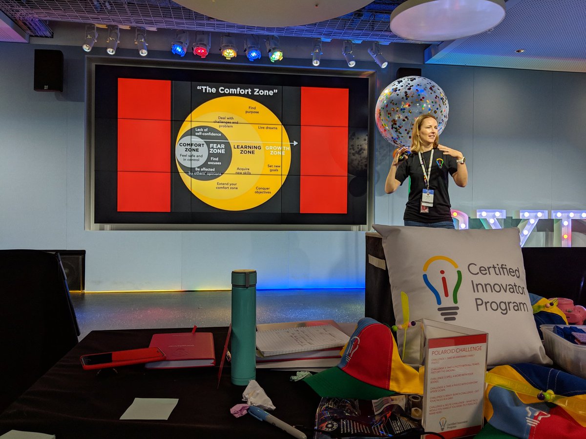 The power of vulnerability on show with @lorindaorg. A timely reminder of what lies beyond the fear zone. #SYD19 #GoogleEI #IdontLikeHeightsEither