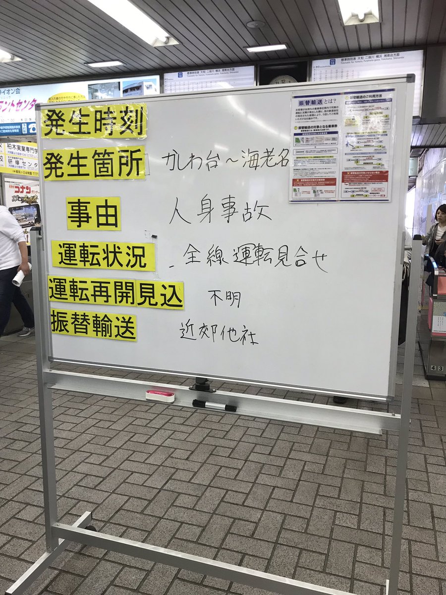 相鉄線人身事故 相鉄線人身事故