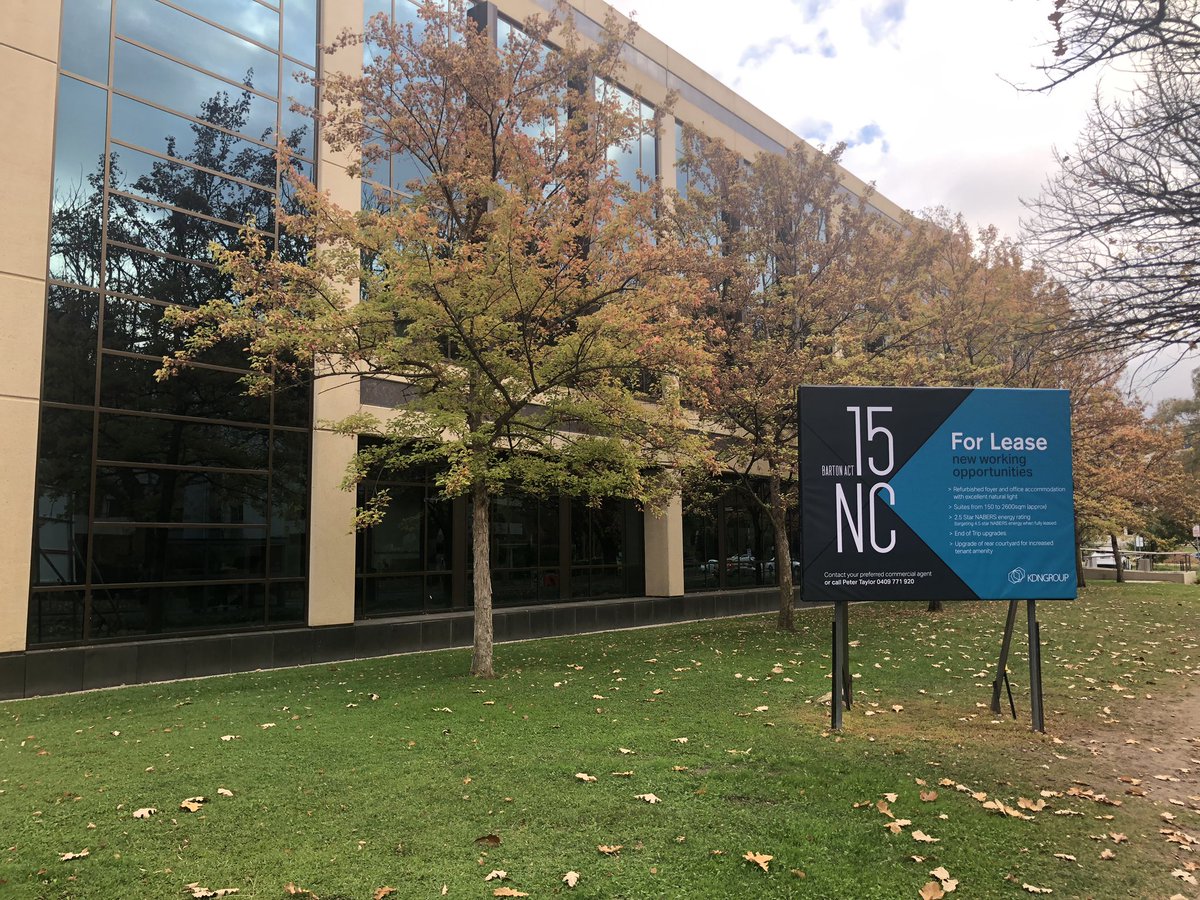 KDNGroupACT's tweet photo. Looking for an amazing new office space? Come join us at 15 National Circuit! 🍂 https://t.co/fZVN8taNyT