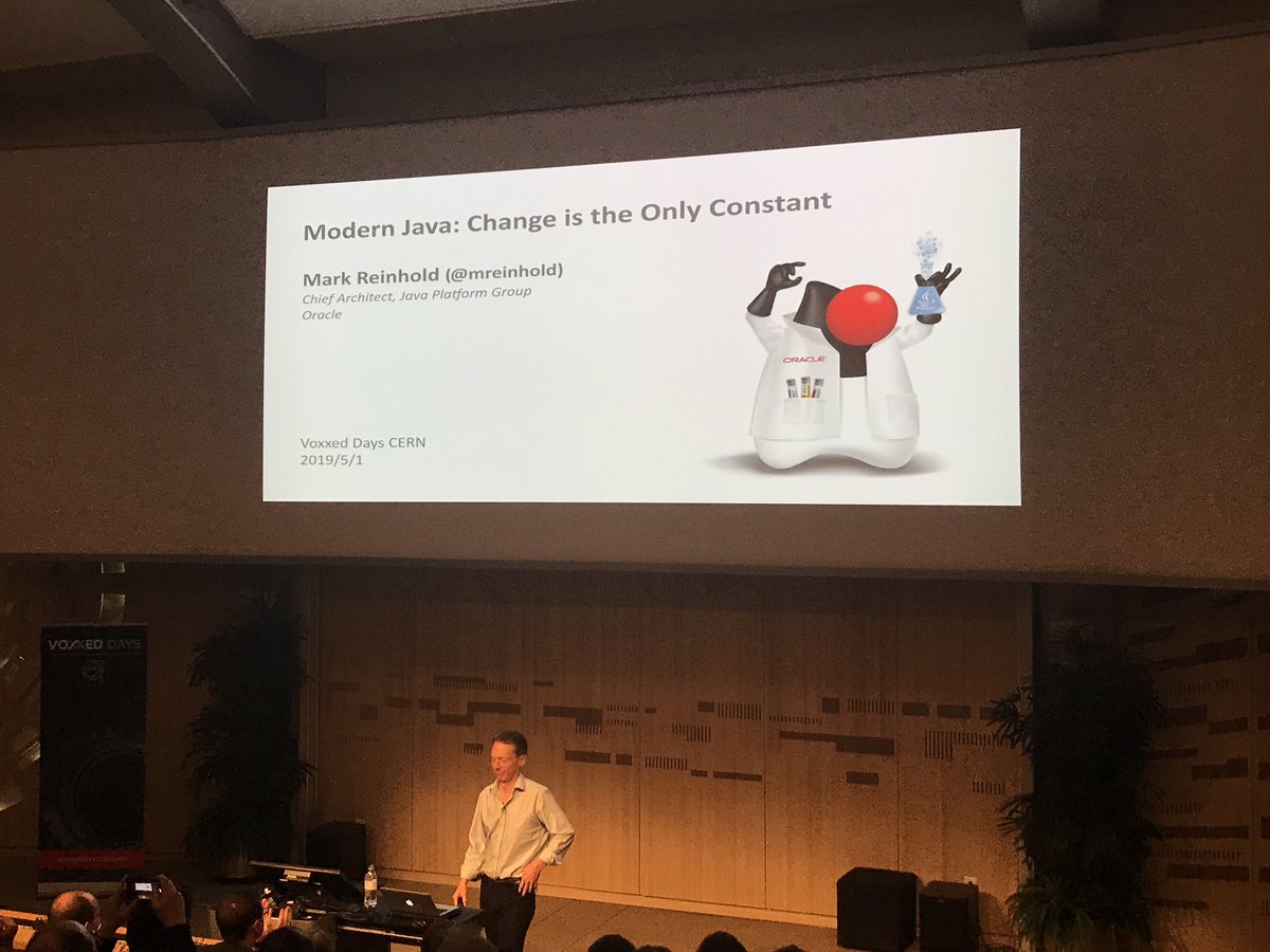 postlan's tweet photo. @VoxxedCERN #VDC19 - what an event - to see CMS live and the office where the web was born. 340+ attendees, @unclebobmartin with our Raspberry Cluster. A lot interest about @graalvm.
@mreinhold did an amazing talk about Modern @java 
@Oracle_CH @SyOraNu @groundbreakers https://t.co/92TbJ7DDMj