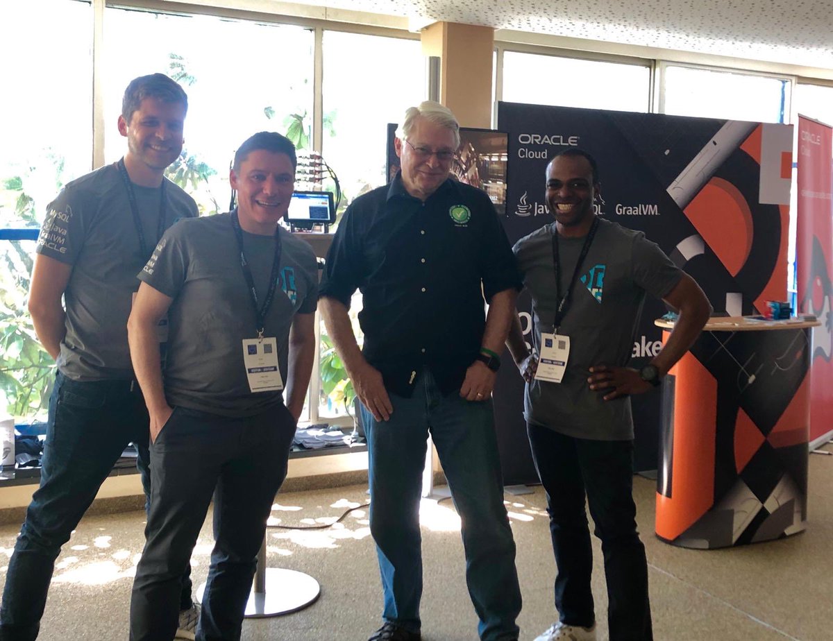 postlan's tweet photo. @VoxxedCERN #VDC19 - what an event - to see CMS live and the office where the web was born. 340+ attendees, @unclebobmartin with our Raspberry Cluster. A lot interest about @graalvm.
@mreinhold did an amazing talk about Modern @java 
@Oracle_CH @SyOraNu @groundbreakers https://t.co/92TbJ7DDMj