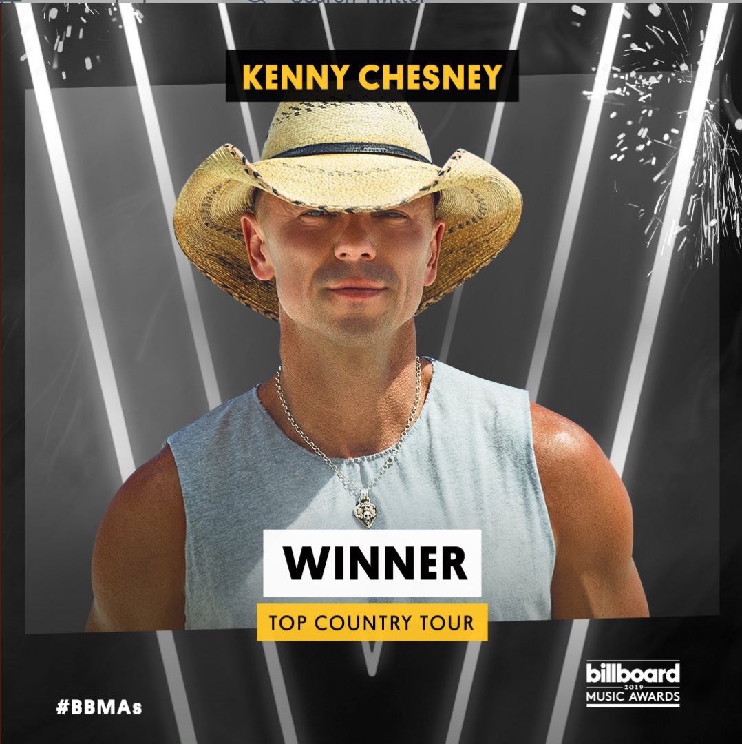 MorningHangover's tweet photo. Congrats #NoShoesNation on delivering a #BBMAs to @kennychesney for #TopCountryTour https://t.co/1LqyCfnRHs