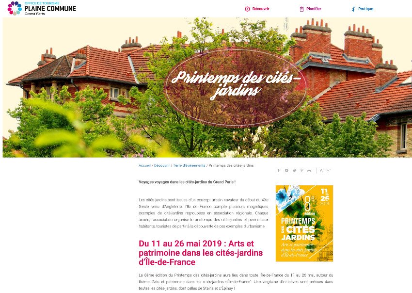 LPSamain's tweet photo. Très fier de voir apparaître la cité-rando à #Gennevilliers de mes étudiantes en médiation culturelle à @SorbonneParis3 dans la newsletter de @TourismPlaineCo : programme du Printemps des cités jardins de @Assocjs
RDV avec @CitesProjet > 19.5 à 14h
➡️ https://t.co/plmL7BXeRe https://t.co/N8XtOJw9eN
