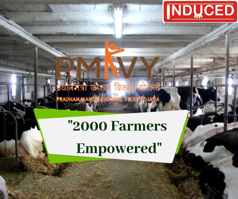 Induced18's tweet image. 2000 Dairy farmers empowered under Pradhan Mantri Kaushal Vikas Yojana, a scheme of the ministry of skill development and entrepreneurship and government of India. urlzs.com/Pspi
#INDUCED #Farmer #Taining #Skilldevelopment #Skillindia #Governmentprogramm #Thrusdaythought