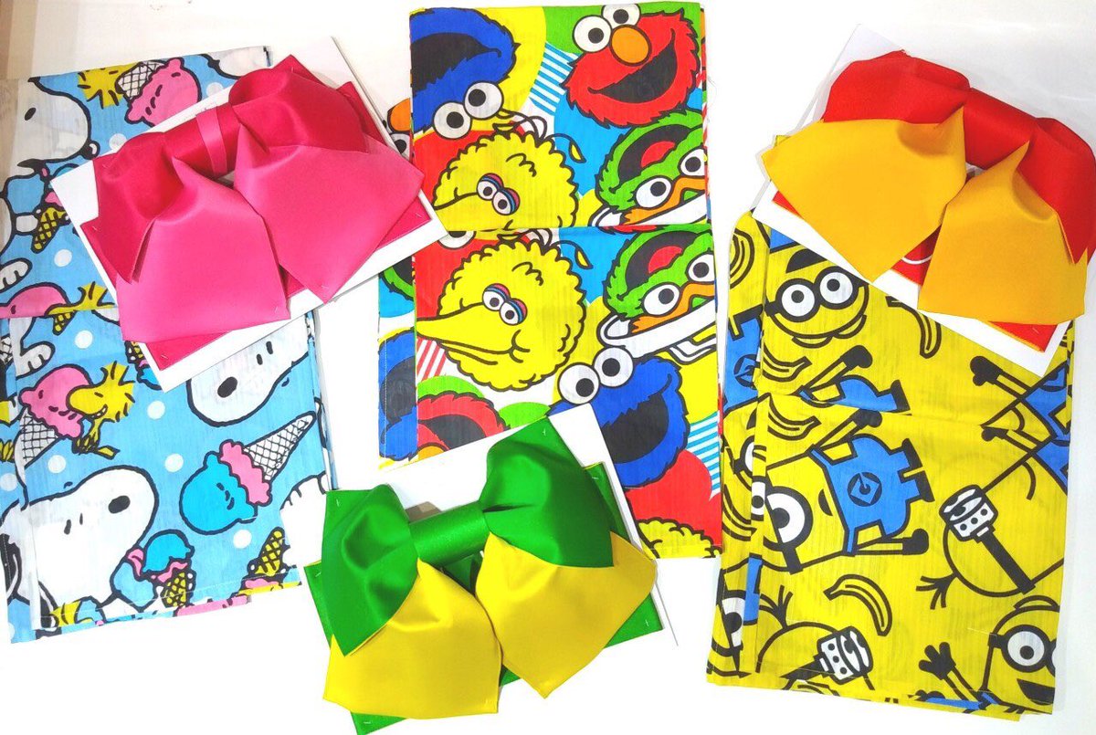 👘新作浴衣👘 今年も新作の浴衣の販売がスタート✨ キャラクターの