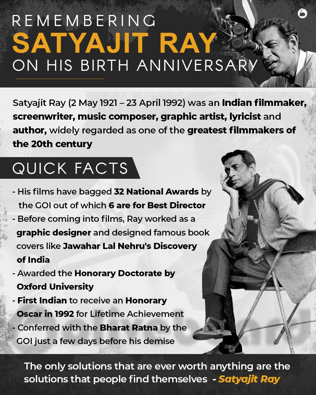 satyajit ray with oscar