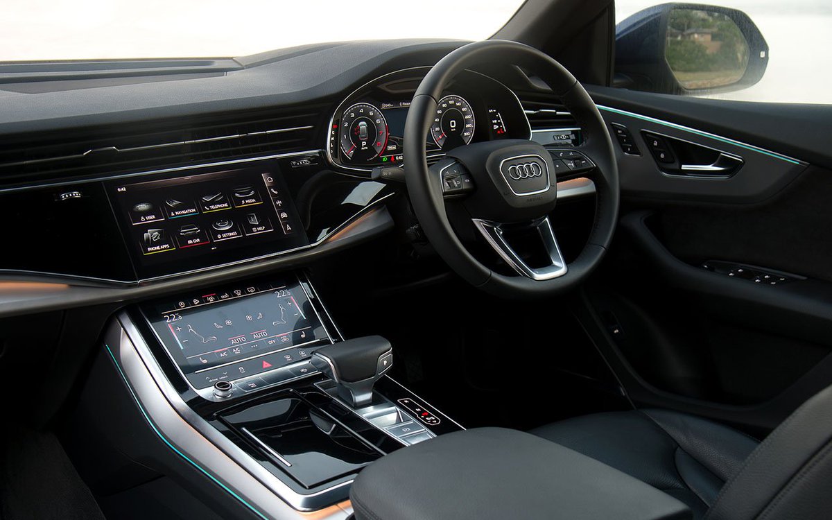 Deon_Schoeman's tweet photo. The sporty #Q8 is being billed as the harbinger of new and great things at @audisouthafrica . It premieres a new design language and a slick user interface. Can it live up to the high expectations? First drive on @dailymaverick at https://t.co/r9SBb30MvG https://t.co/q9bBlVx35J
