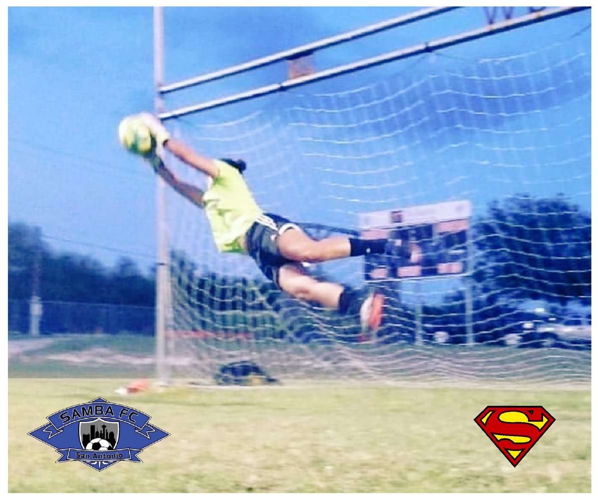 SambaFCSA's tweet photo. This is how Samba FC San Antonio goalkeeper @SuperRaeann14 protects our home! 🧤💪⚽ #WeAreSamba #YourClub #Superman #NotInOurHome #WeOutworkYouAndOutPlayYou https://t.co/vthvEdj556