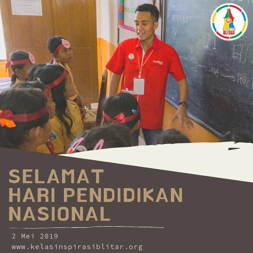KIBlitar's tweet photo. Pendidikan dan pengajaran di dalam Republik Indonesia harus berdasarkan kebudayaan dan kemasyarakatan bangsa Indonesia, menuju ke arah kebahagiaan batin serta keselamatan hidup lahir ~Ki Hadjar Dewantara.

#HariPendidikanNasional #Hardiknas2019 #kelasinspirasiblitar #kiblitar https://t.co/5e8zutFpXr