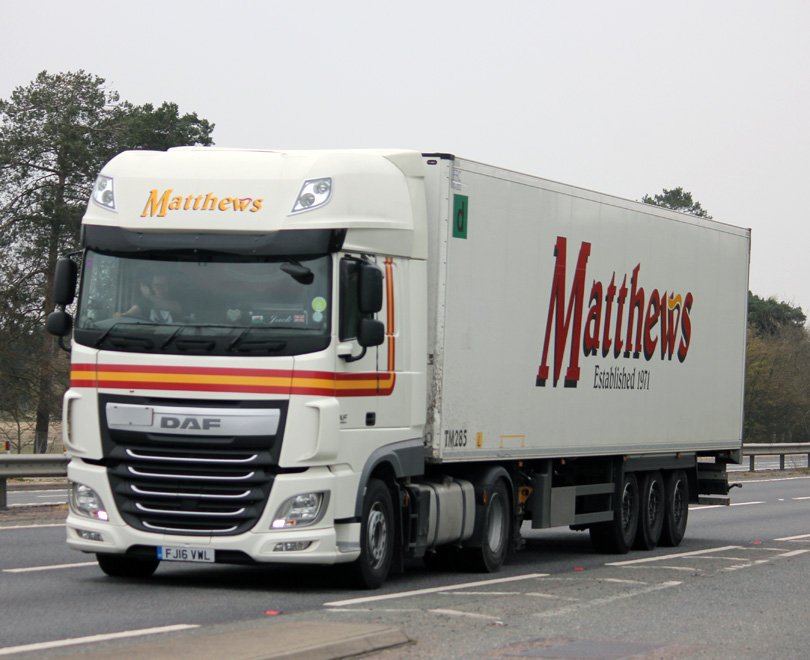 Matthews fine looking DAF FTGXF pictured on e the A11 at Red Lodge recently @DAFTrucksUK lorryspotting.com #trucks