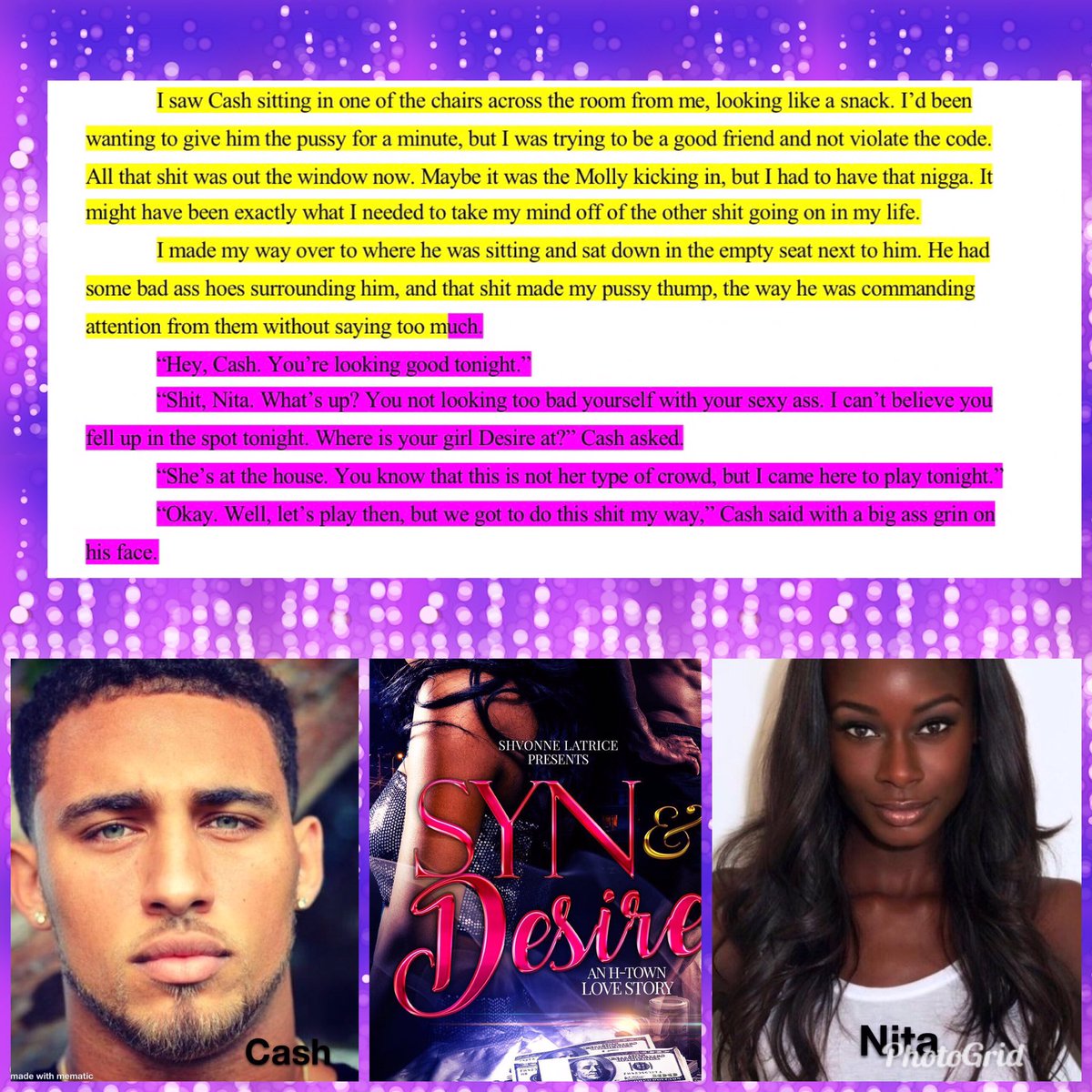 Barnestia34's tweet photo. 🔥🤭Syn And Desire An H-Town Love Story🤭🔥
#YourHTownAuthoress 👇🏽👇🏽👇🏽👇🏽👇🏽 https://t.co/LzHi1u1W3Y