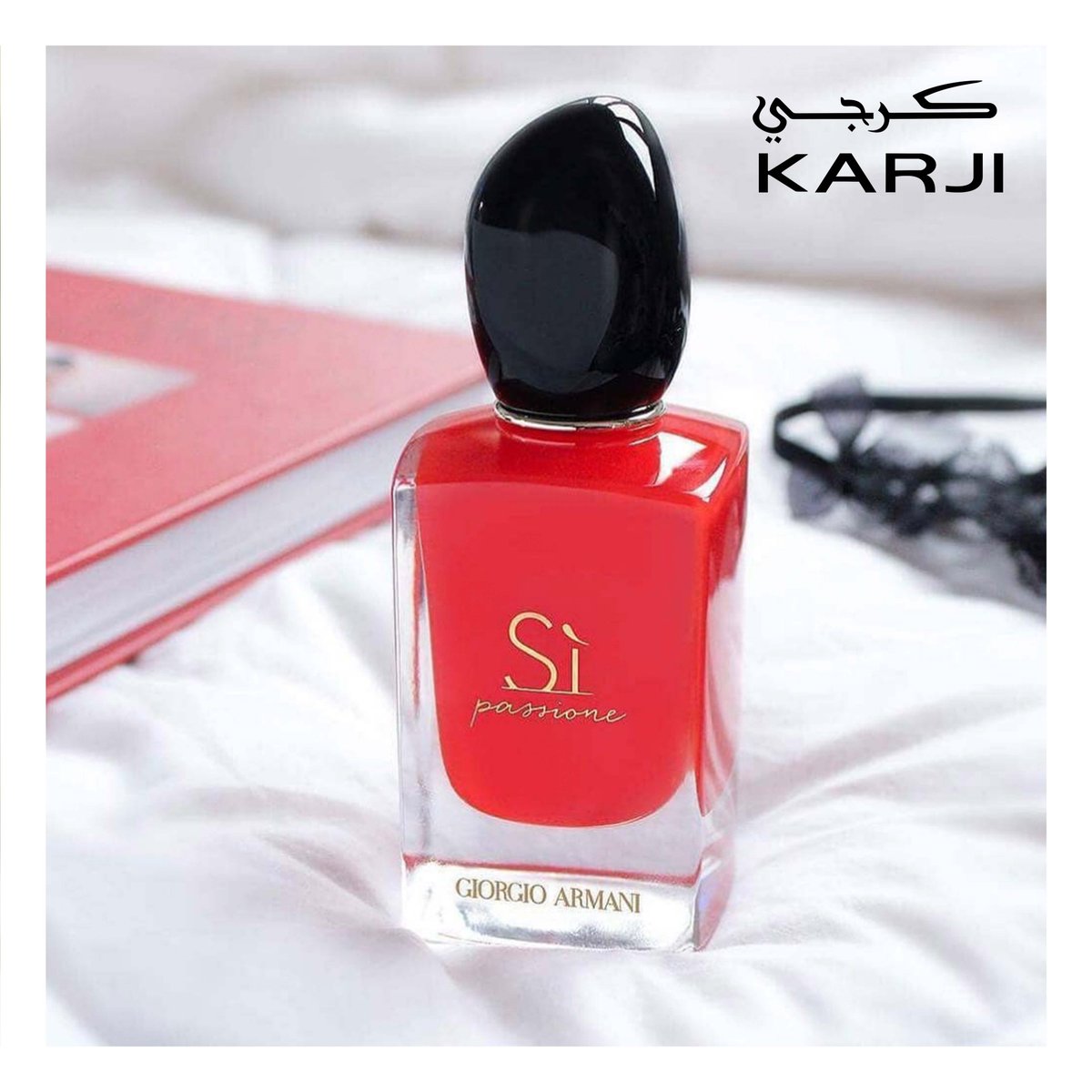 karjistore's tweet photo. "Sì Passione is a bright and sensual perfume that emits confidence, seduction, and strength.  #redperfumebottle #armani #giorgioarmani #armanibeauty #karjiperfumes https://t.co/u9hf92rpjb