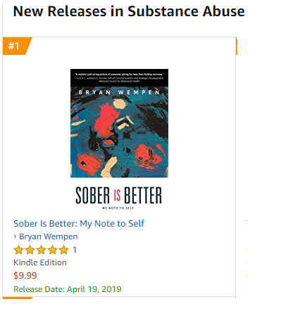 bryanwempen's tweet photo. I'm thrilled to share the new book hit Amazon's #1 Hottest New Releases in Substance Abuse. Thank you for your support, messages, shares, &amp; likes. I love my #recovery tribe.  #soberisbetter #MentalHealthAwarenessMonth @MHFirstAidUSA gets a few mentions! @NationalCouncil https://t.co/GM0j5liifW