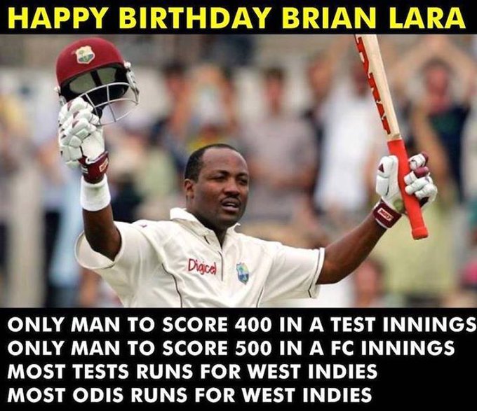 Happy Birthday, Brian Lara :) 