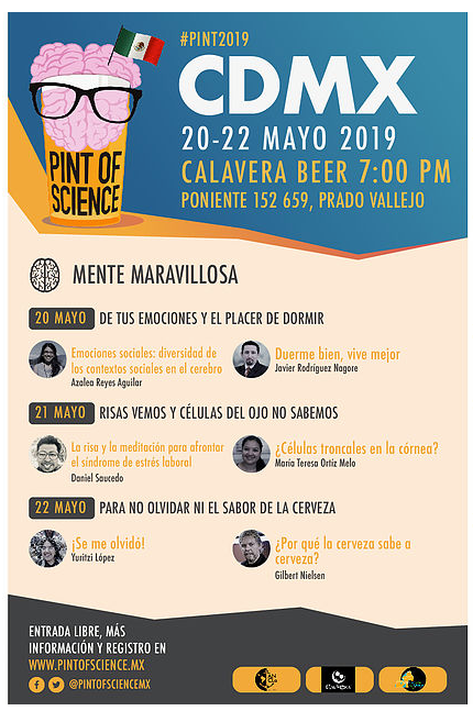 RestMex2016's tweet photo. Pint of Science - @calaverabeer 20-22 Mayo, 7pm #Pink2019 https://t.co/Hf8keHu2lQ