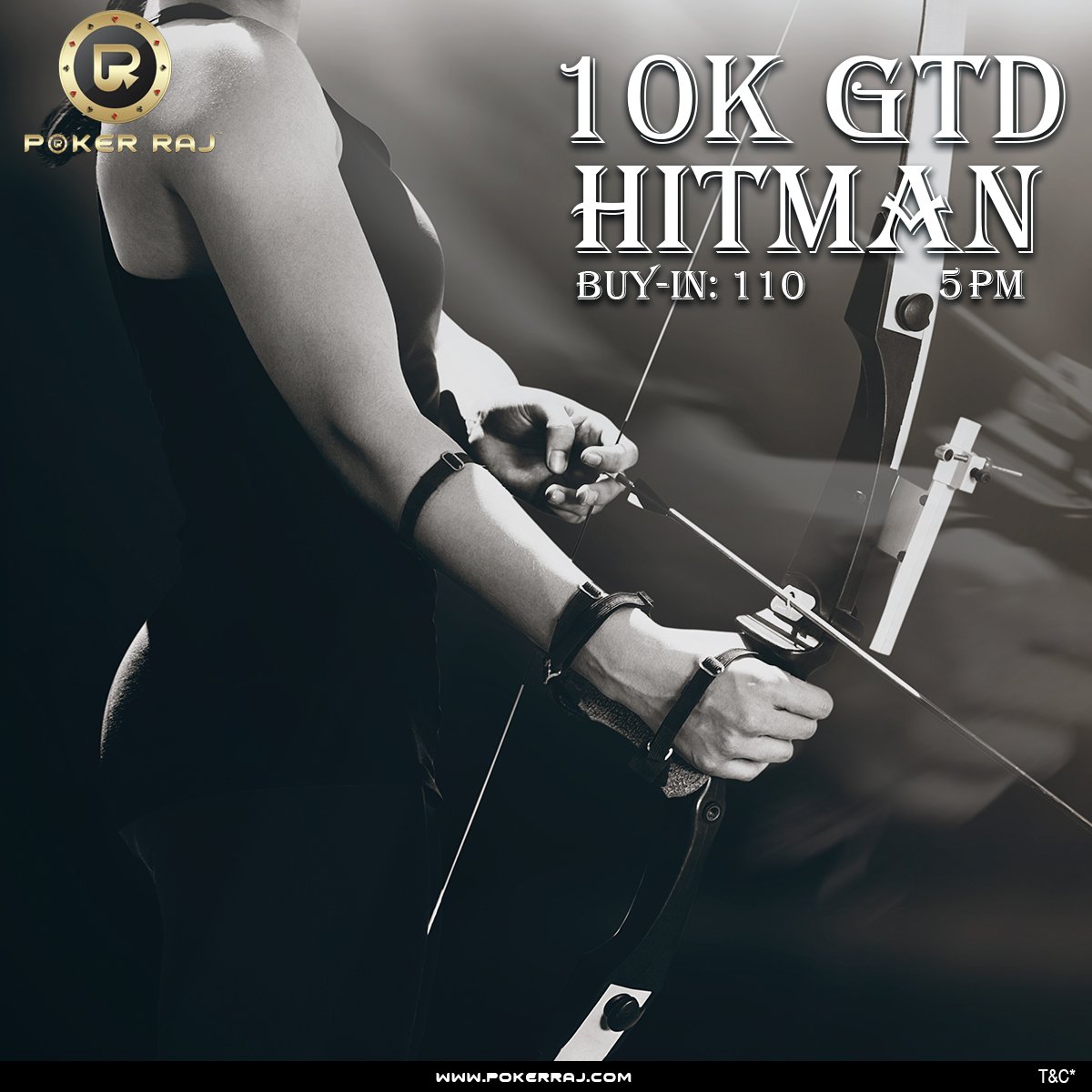 You get one shot, don't miss it! Aim for the 10K GTD #Hitman at 5 PM today, only on PokerRaj. #PokerAvengers