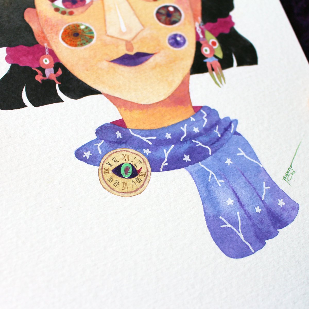 gonchi_ii's tweet image. MAKEUP DESIGN
Watercolor print on fabric Workshop 
ขอบคุณคุณ @im_jimija  
ด้วยครับสำหรับกิจกรรมดีๆครั้งนี้💙💜
#makeupdesign
#watercolor 
#illustration 
#design 
#canson
#cansonvidalon 
#characterdesign