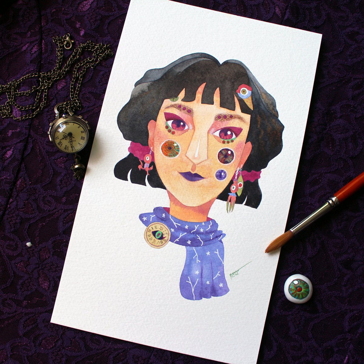 gonchi_ii's tweet image. MAKEUP DESIGN
Watercolor print on fabric Workshop 
ขอบคุณคุณ @im_jimija  
ด้วยครับสำหรับกิจกรรมดีๆครั้งนี้💙💜
#makeupdesign
#watercolor 
#illustration 
#design 
#canson
#cansonvidalon 
#characterdesign