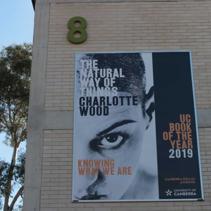AllenAndUnwin's tweet photo. Hear Charlotte Wood discuss #TheNaturalWayofThings with @LEstrangeTimes after being chosen as @UniCanberra's 2019 Book of the Year, with reviews from students and staff @ArtsonRN https://t.co/qIUU4WCeU0 #ucbook https://t.co/q0VEnpwHos