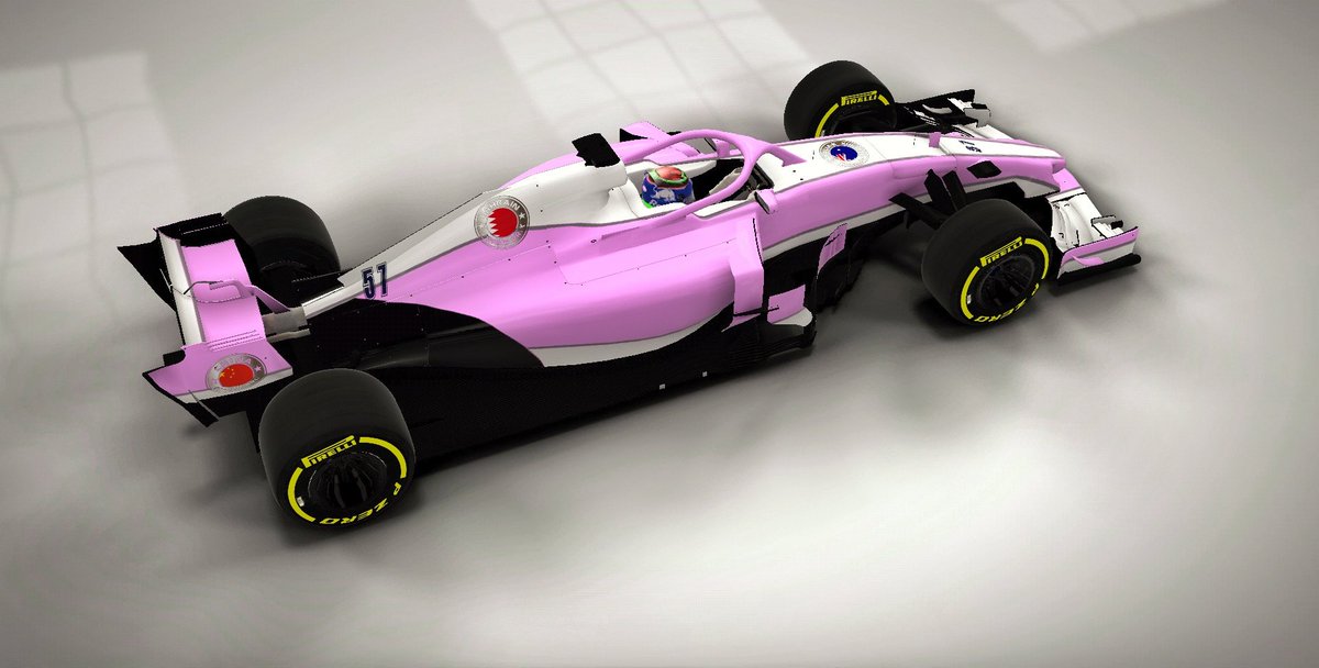 Thoma57ruche's tweet photo. たまにレーポみたいなピンク色にしたくなるよね……！

 #F1MobileRacing #CompeteCustomiseDominate https://t.co/VBVJvPkePH