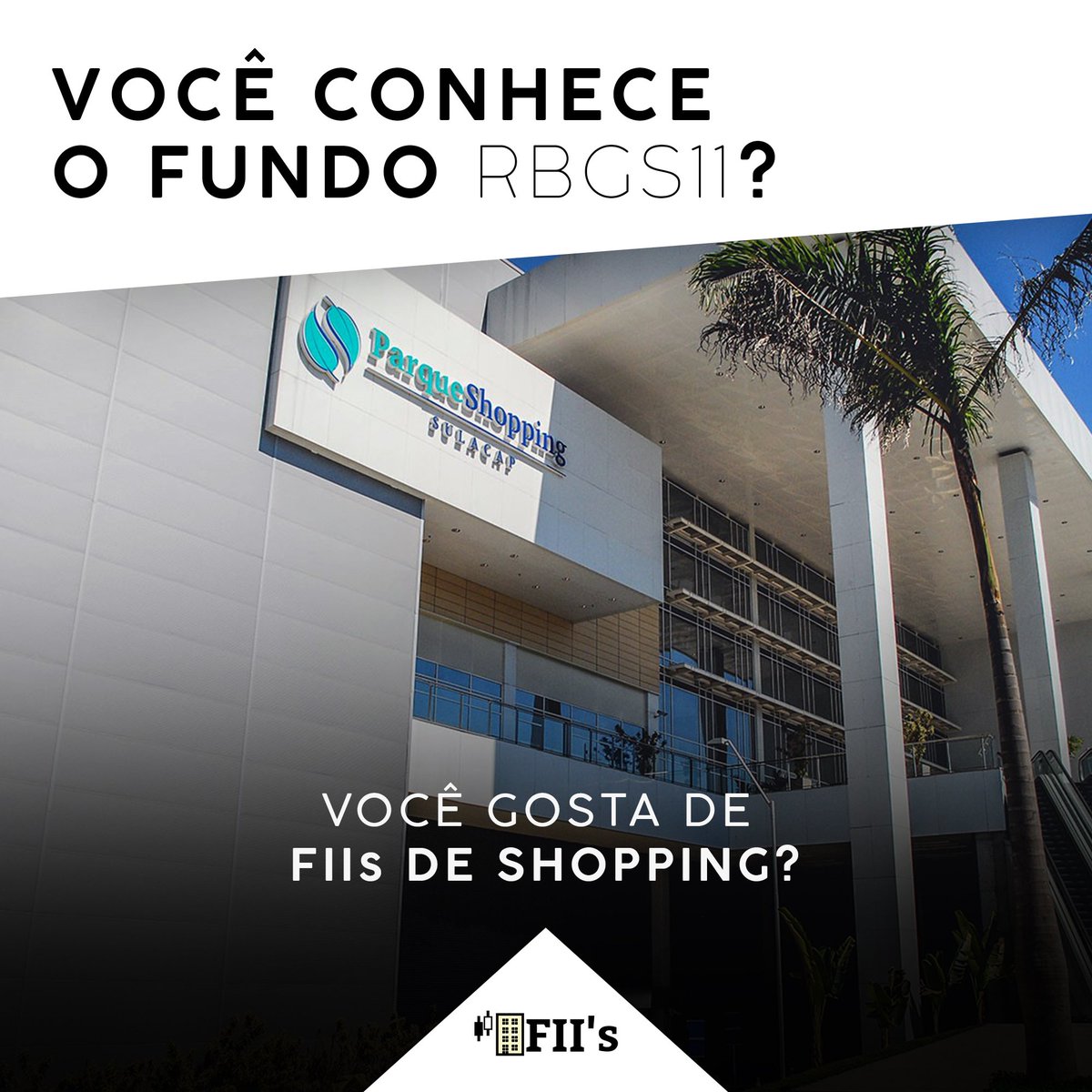 FIIsbr's tweet photo. O RB Capital General Shopping Sulacap – RBGS11 é um fundo do segmento Shopping Center.
.
Acesse o https://t.co/Ovo3eVfSgq (link na bio) e saiba mais sobre esse e diversos outros Fundos Imobiliários. #fiis #fundosimobiliarios #investimentos #RBGS11 https://t.co/rhd3o3Gxmy