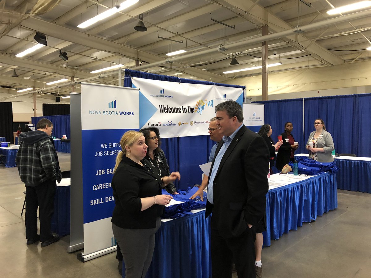 Job_Junction's tweet image. Only 1 hour to go ! Our Nova Scotia Works partners will be ready to see you at 10. #SpringJobFair