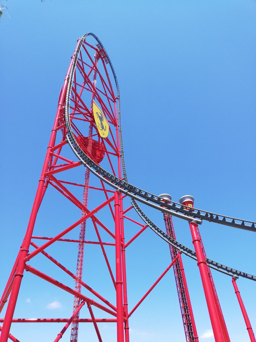 Theme Park Worldwide on Twitter: "Have you experienced Red Force Ferrari Land? If so how many rides have you had on this 367ft tall roller coaster? # RedForce #FerrariLand https://t.co/eZT02P7hE3" / Twitter
