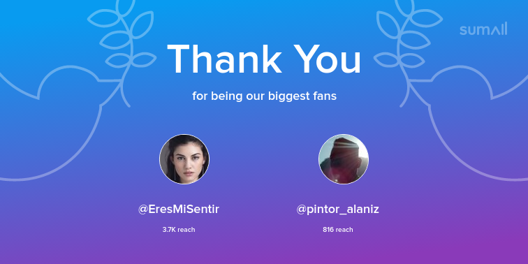 OratoriaViva's tweet photo. Our biggest fans this week: EresMiSentir, pintor_alaniz. Thank you! via https://t.co/c5gFX3EaJH https://t.co/7klJT6gOK6
